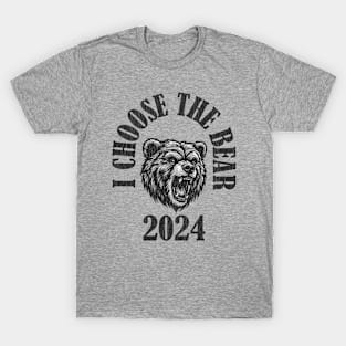 I choose the bear 2024 // Retro Style Design T-Shirt